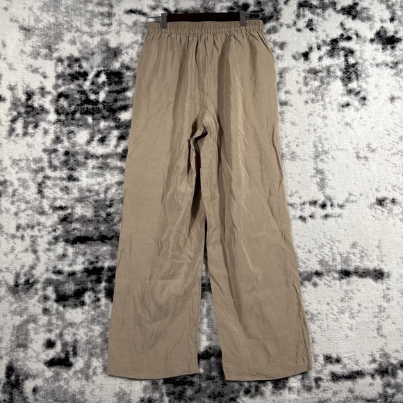 Madewell Straight Cargo Softdrape Pants Womens Small Brown Pull‎ On Drawstring - Picture 2 of 16